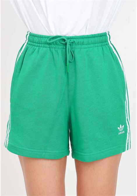 Green and white women's shorts 3-stripes ft ADIDAS ORIGINALS | IP0697.